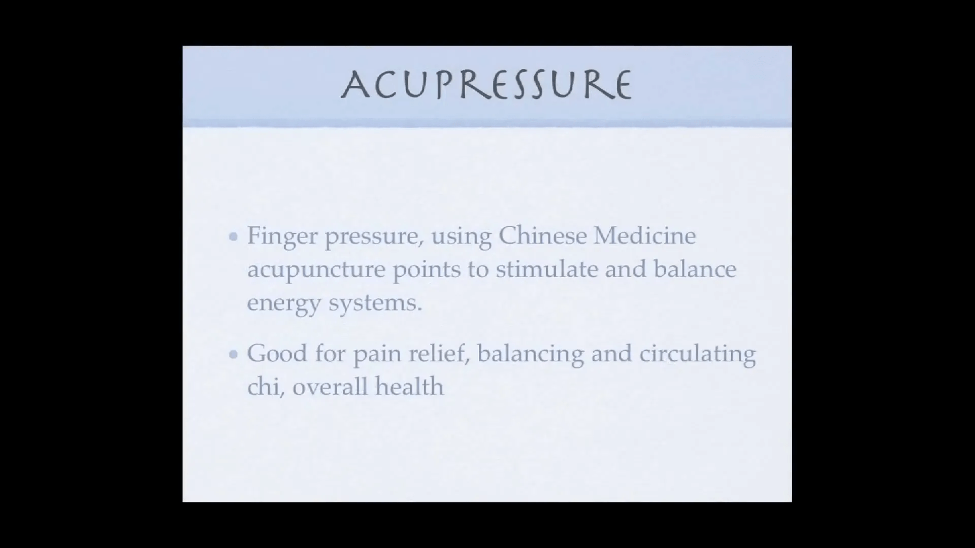 Akupresur ve yararları