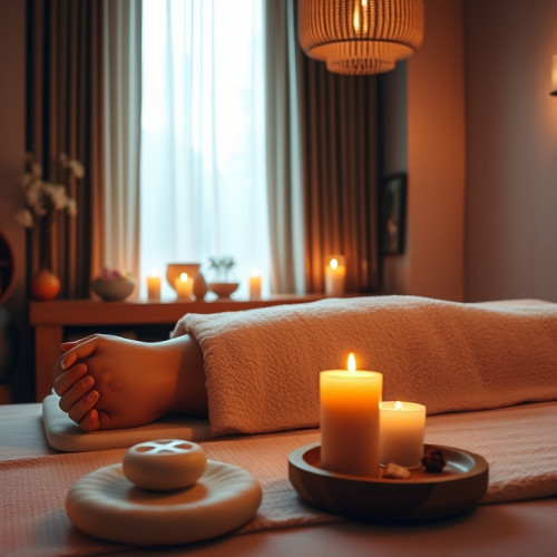 tranquil spa setting for tantra massage
