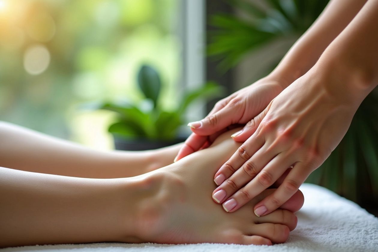 Ayak Refleksolojisi Masajı | 10 Dakikalık Günlük Rutinler Ayak refleksolojisi masajı yapılan ayak