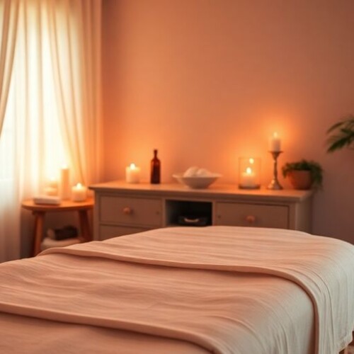 Evinizde masaj yapılacak huzurlu bir alan.