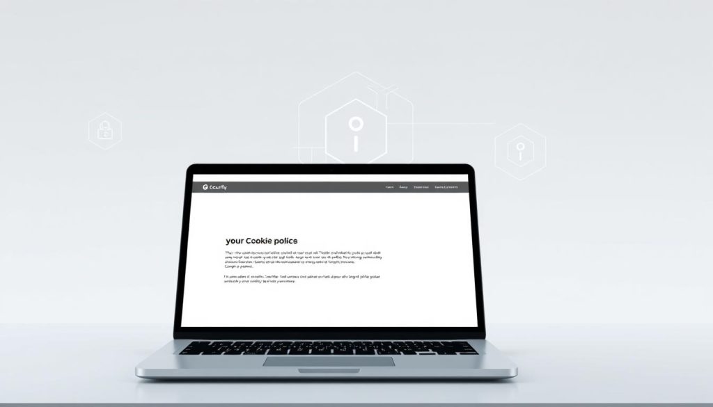 A serene, minimalist digital illustration showcasing the interplay of technology, security, and cookie usage policies. In the foreground, a sleek, modern laptop rests on a clean, minimalist desk, its screen displaying a simplified cookie policy interface. In the middle ground, abstract geometric shapes and patterns in muted, calming tones represent the security protocols and technological frameworks that underpin the service. The background features a soft, ethereal gradient, evoking a sense of trust, transparency, and professionalism. The overall composition conveys a balanced, user-centric approach to technology and data privacy. A serene, minimalist digital illustration showcasing the interplay of technology, security, and cookie usage policies. In the foreground, a sleek, modern laptop rests on a clean, minimalist desk, its screen displaying a simplified cookie policy interface. In the middle ground, abstract geometric shapes and patterns in muted, calming tones represent the security protocols and technological frameworks that underpin the service. The background features a soft, ethereal gradient, evoking a sense of trust, transparency, and professionalism. The overall composition conveys a balanced, user-centric approach to technology and data privacy.