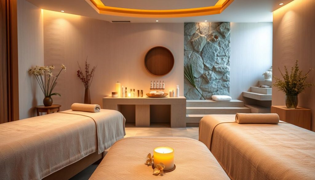 A serene spa retreat nestled in the heart of Istanbul, with warm lighting and soothing textures creating a tranquil ambiance. Plush massage tables and delicate floral arrangements adorn the foreground, while the middle ground showcases a variety of rejuvenating skincare treatments, including cilt yenileme uygulamaları. The background features a calming, minimalist decor with natural elements like stone and wood, inviting guests to relax and rejuvenate. The overall scene conveys a sense of relaxation, indulgence, and a retreat from the bustling city. A serene spa retreat nestled in the heart of Istanbul, with warm lighting and soothing textures creating a tranquil ambiance. Plush massage tables and delicate floral arrangements adorn the foreground, while the middle ground showcases a variety of rejuvenating skincare treatments, including cilt yenileme uygulamaları. The background features a calming, minimalist decor with natural elements like stone and wood, inviting guests to relax and rejuvenate. The overall scene conveys a sense of relaxation, indulgence, and a retreat from the bustling city.