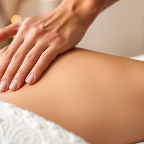 Masaj teknikleri ve uygulamalarını gösteren bir görüntü.