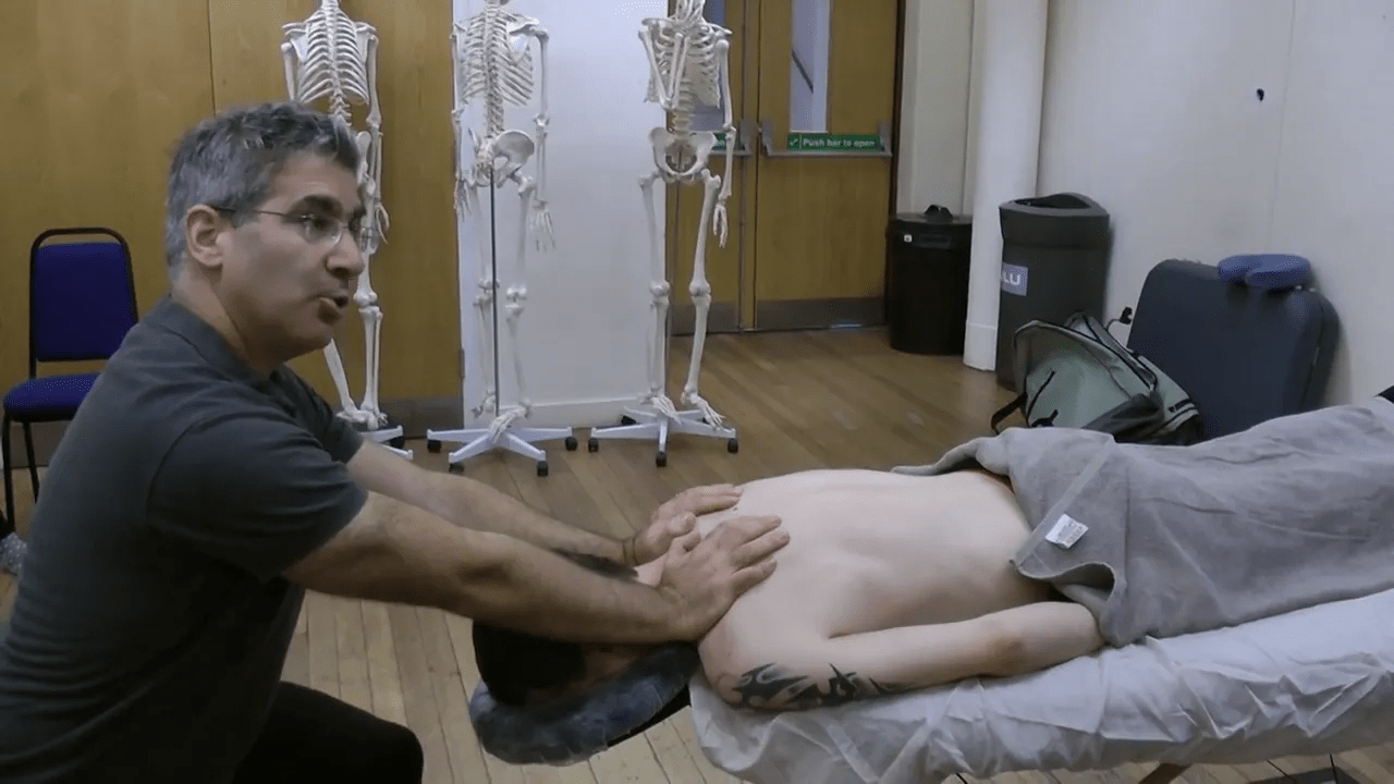 Baş üstü ve yan taraf pozisyonları uygulaması