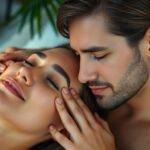 Partnerinizin Seveceği En İyi Beş Yüz Masajı Tekniği! Yüz masajı yapan bir çiftin rahat görüntüsü.
