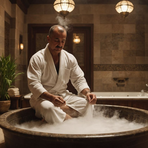 Hamamda masaj ve kürdan keyfi