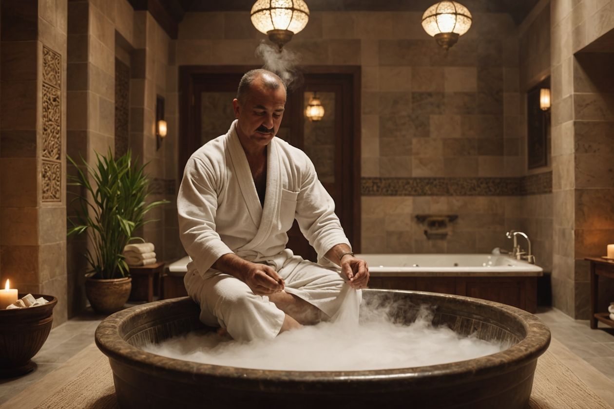 Hamamda masaj ve kürdan keyfi