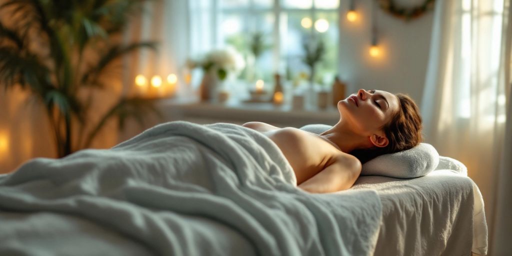 Masaj Yatağı : Masöz Yerine Evde Alternatif Çözümünüz Rahat bir masaj yatağı ve huzur veren ortam.