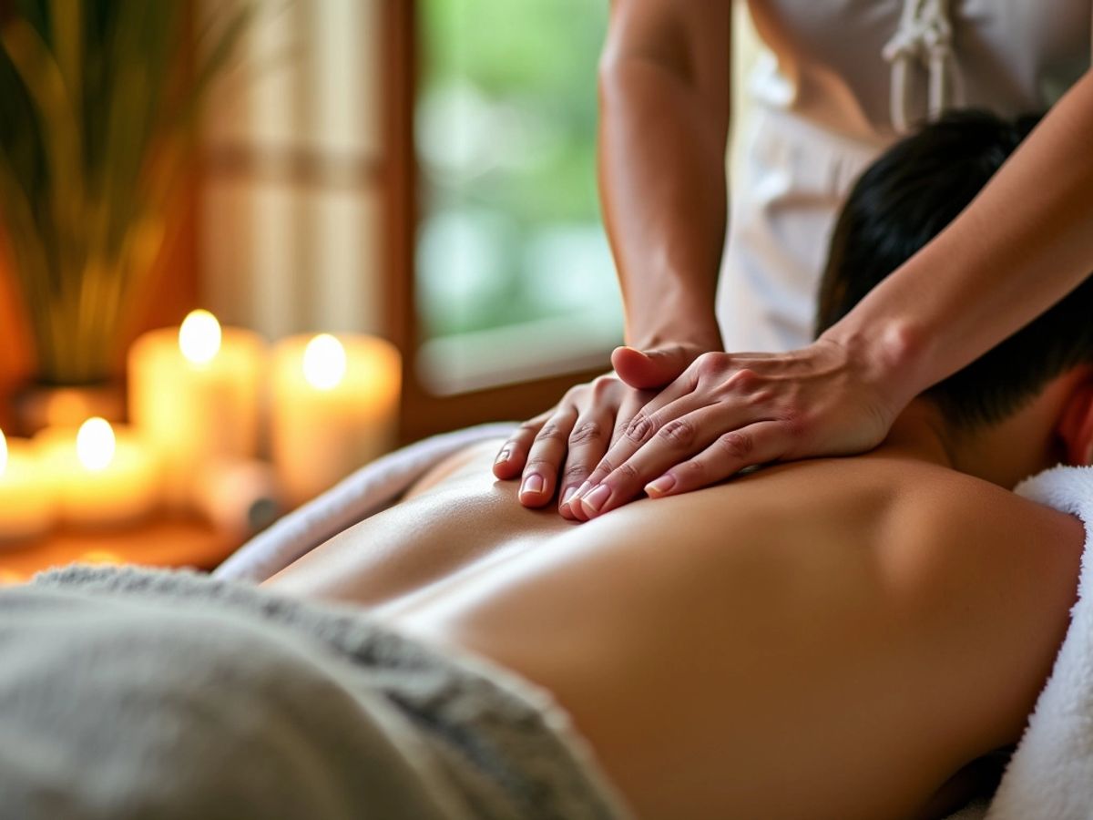 Temel Masaj Tekniklerinin Sırlarını Keşfedin Masaj yapan terapist ve rahat bir ortam.