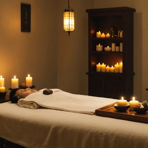 Rahatlatıcı spa sahnesi