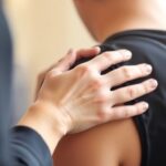 Dondurulmuş Omuz - Yeni Terapi Teknikleri Fizik tedavi seansı esnasında omuz tedavisi.