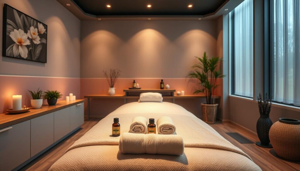 masaj seansı hazırlığı